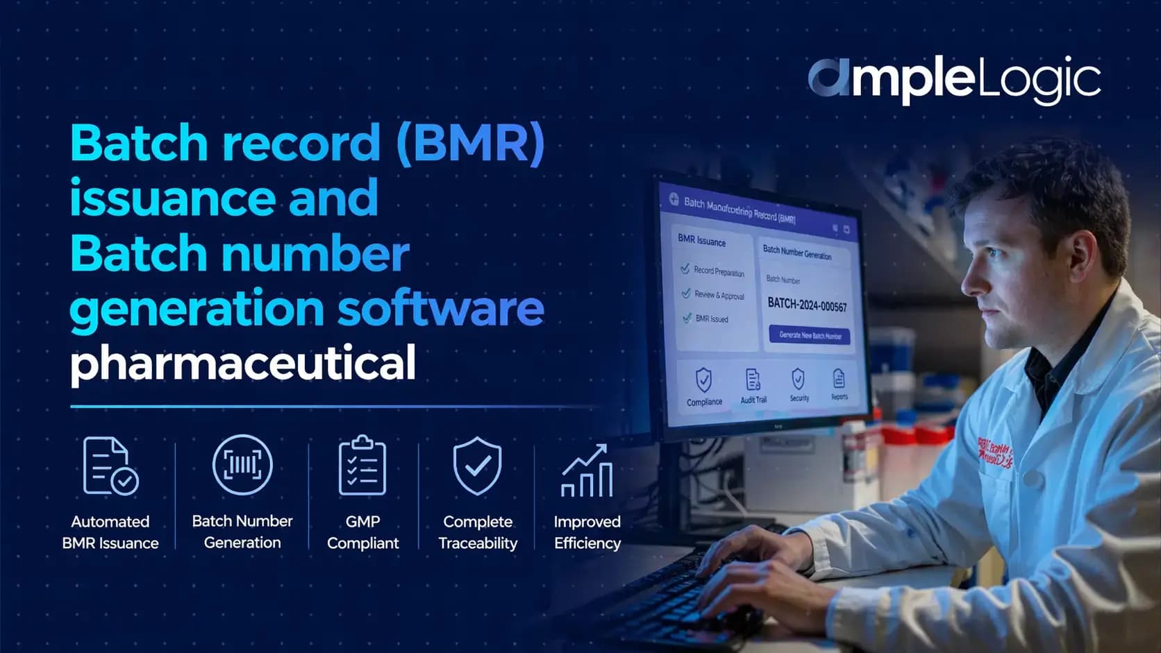 Batch record (BMR) issuance and Batch number generation software pharmaceutical