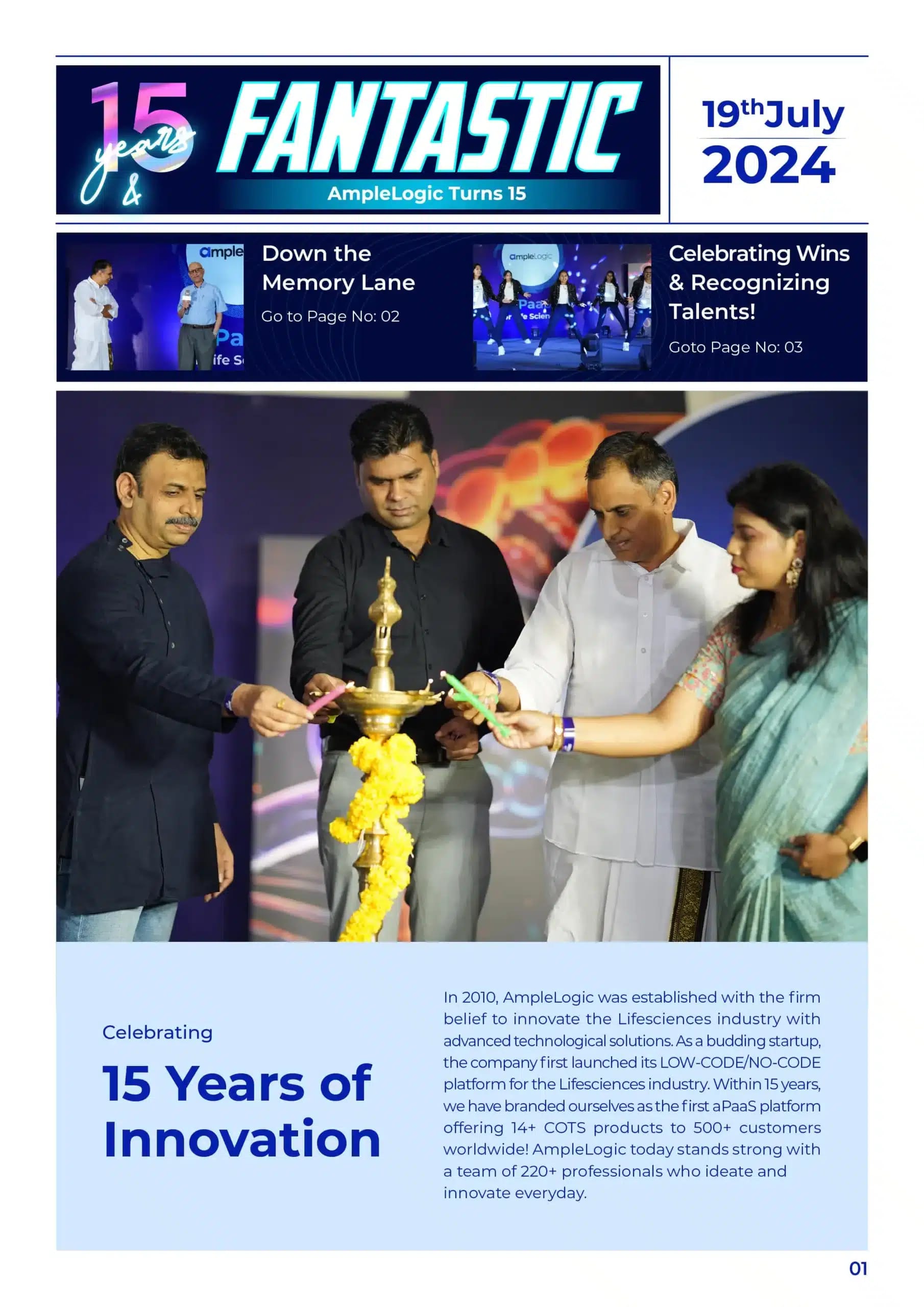 AmpleLogic celebrated its 15-year anniversary