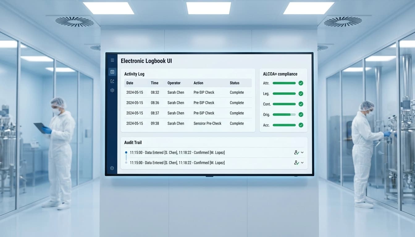 Ensuring Data Integrity with Electronic Logbook in Pharmaceutical Manufacturing