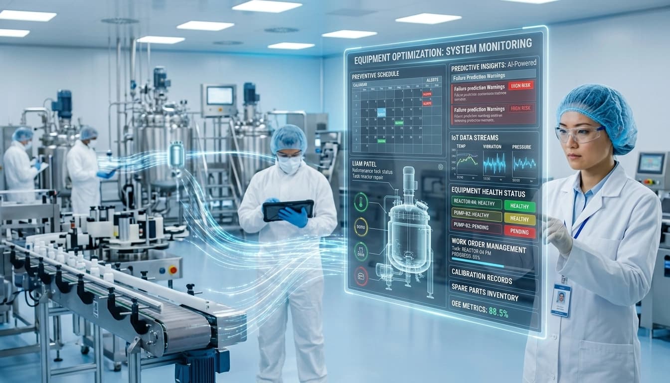 Optimizing Equipment Maintenance Software in Pharma Production and Manufacturing
