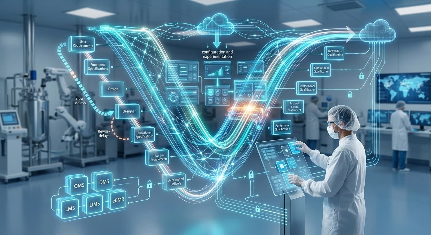 Ajustement du modèle V pour accélérer les automatisations GMP et résoudre les problèmes d'intégrité des données