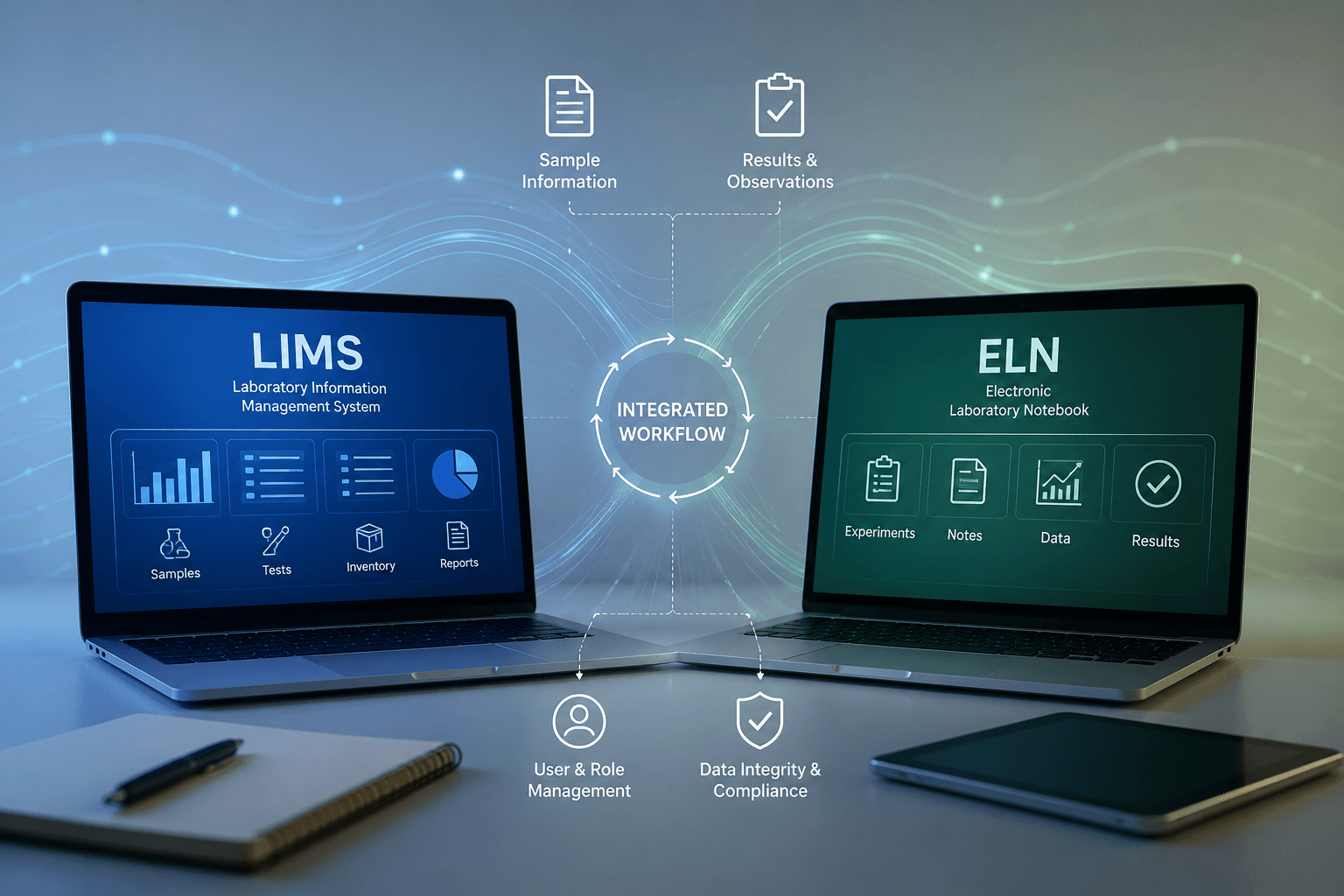 How LIMS Software and Electronic Laboratory Notebook Work Together to Improve Laboratory Efficiency and Data Integrity