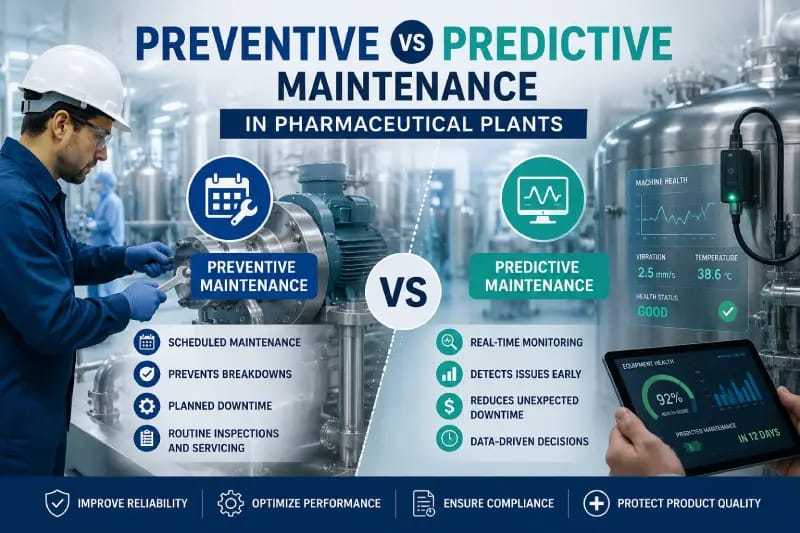 Preventive vs Predictive Maintenance in Pharmaceutical Plants