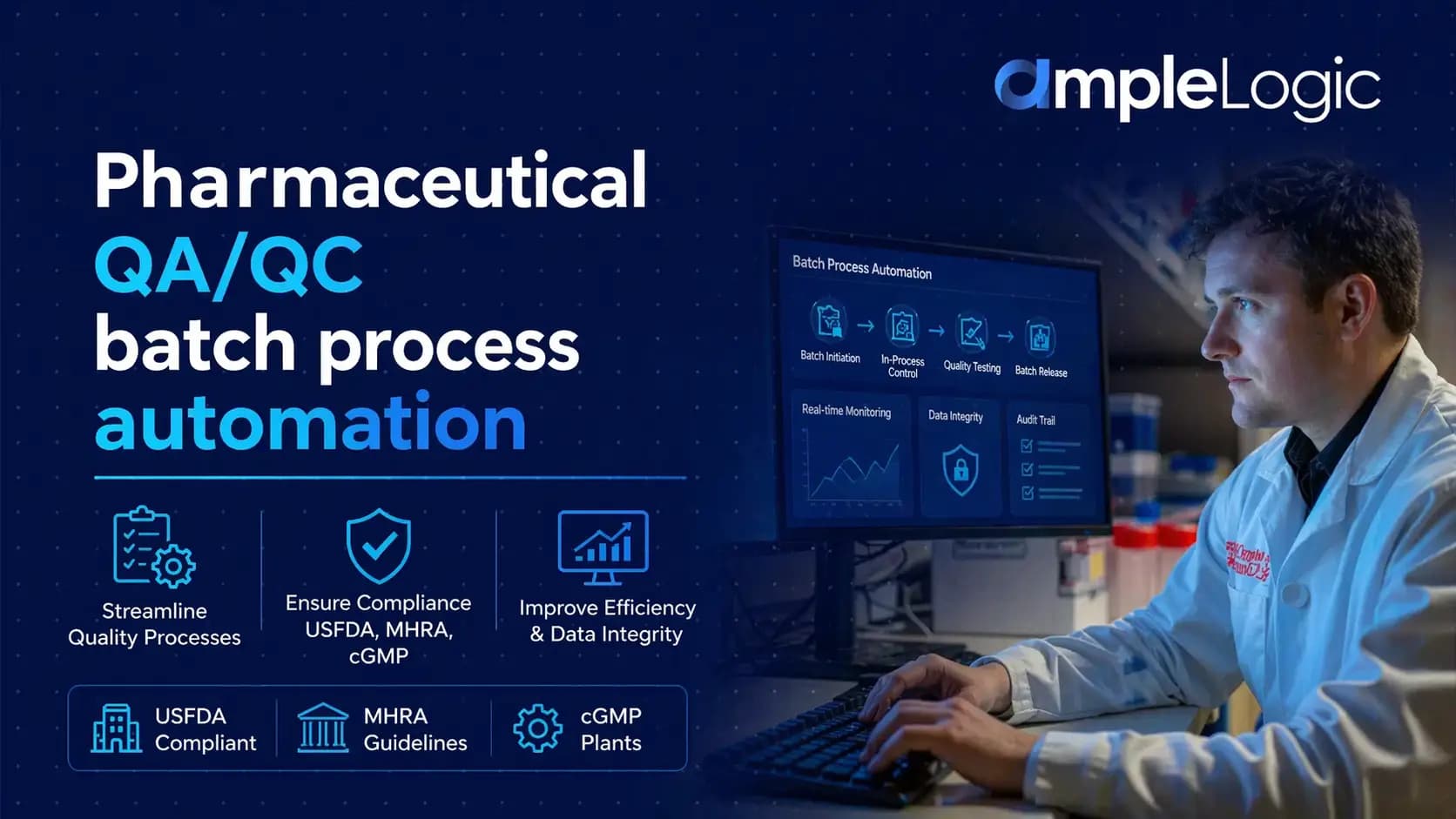 Automatisation des processus pharmaceutiques par lots AQ/CQ Usines USFDA MHRA CGMP