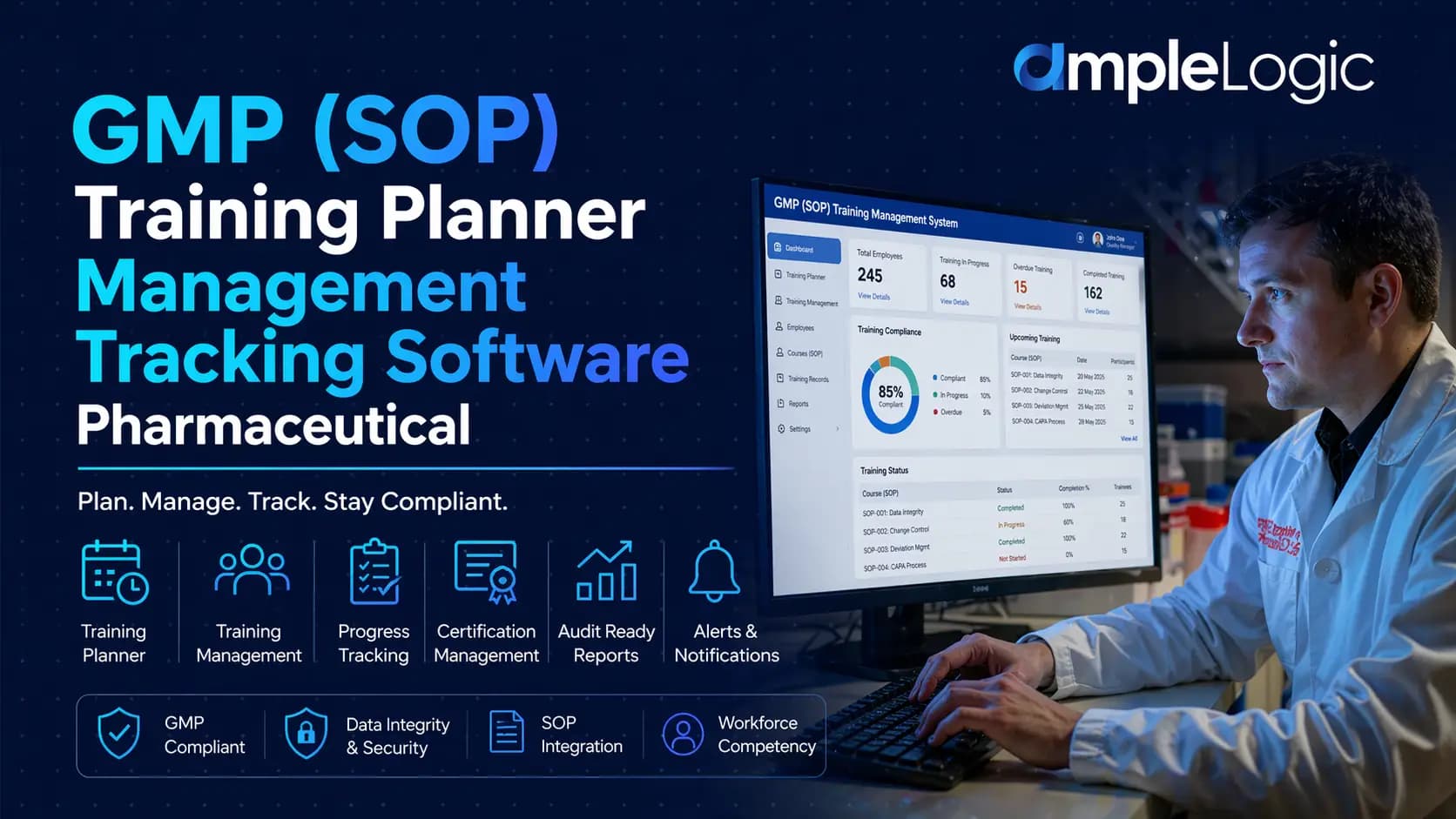 GMP (SOP) Planificateur de formation Logiciel de suivi de gestion Pharmaceutique
