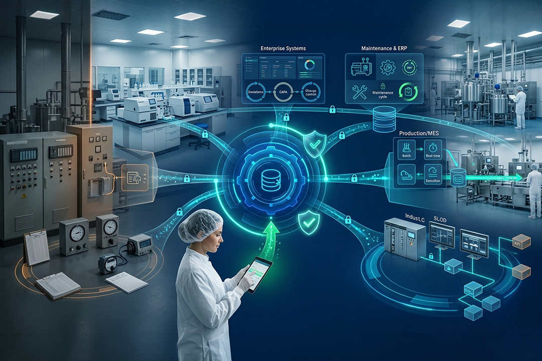 Laboratory equipment with digital monitoring system