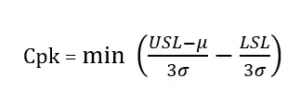 Cpk (Capability Performance Index)